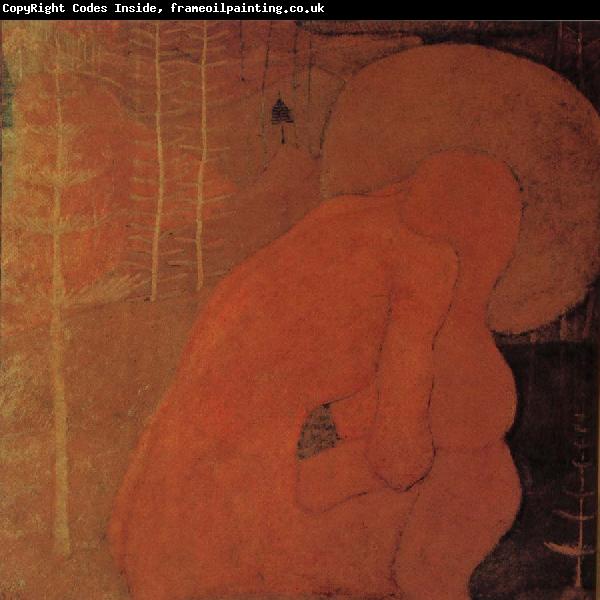 Kasimir Malevich Nude of female in wold